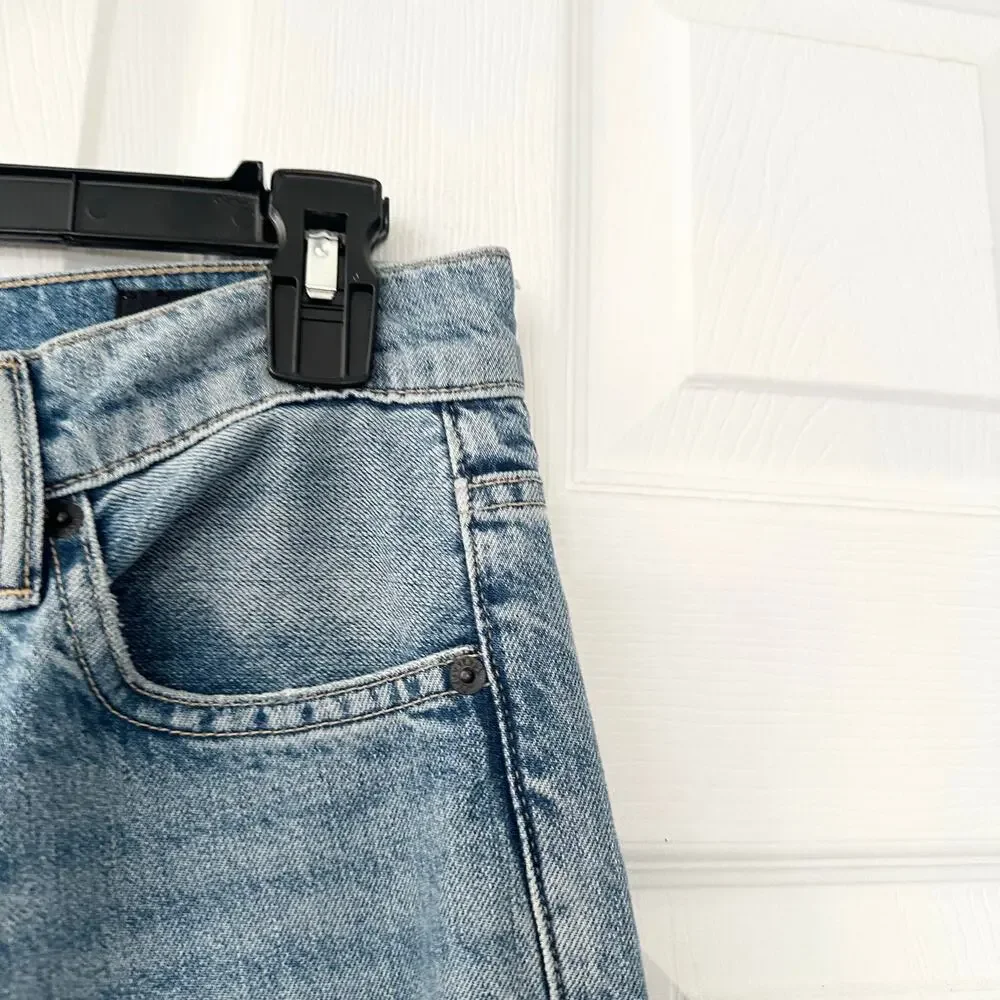 Allsaints Relaxed Fit Wide Leg Indigo Blue W063EB Denim Jeans Waist 26 W063EB - Picture 5 of 12